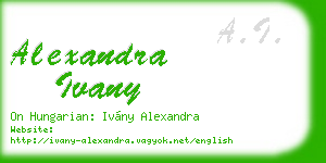 alexandra ivany business card